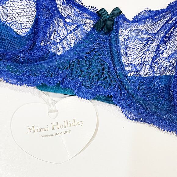 NEW Mimi Holliday 36C Allure Lace Underwire Comfort Bra Damaris Sheer Lingerie - Picture 7 of 12